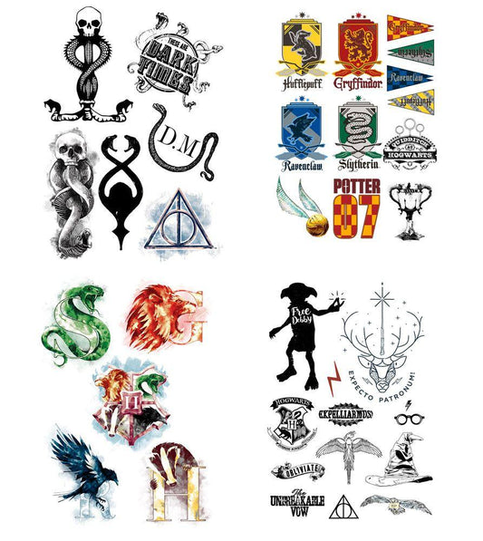 Harry Potter Temporary Tattoos Set 4895205601659