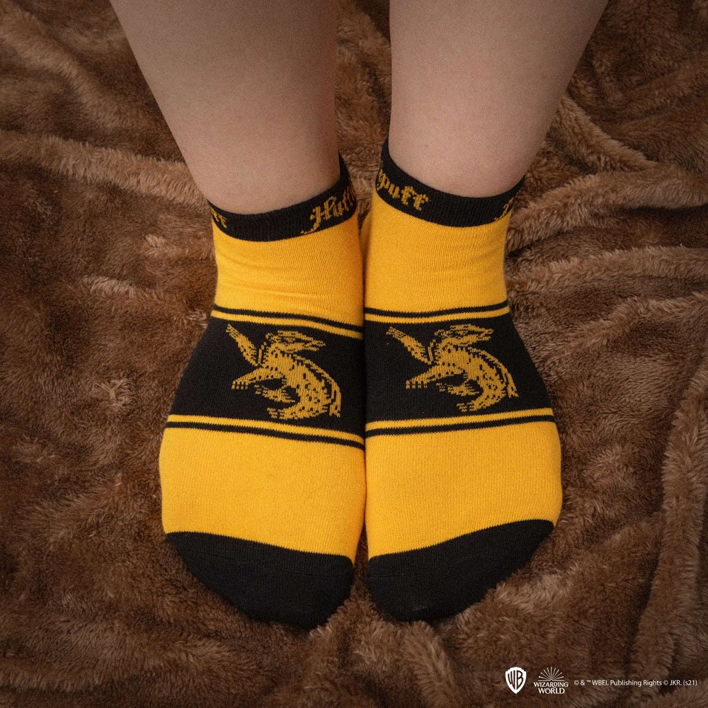 Harry Potter Ankle Socks 3-Pack Hufflepuff 4895205606654