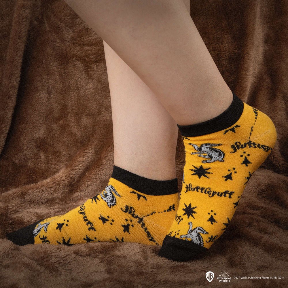 Harry Potter Ankle Socks 3-Pack Hufflepuff 4895205606654
