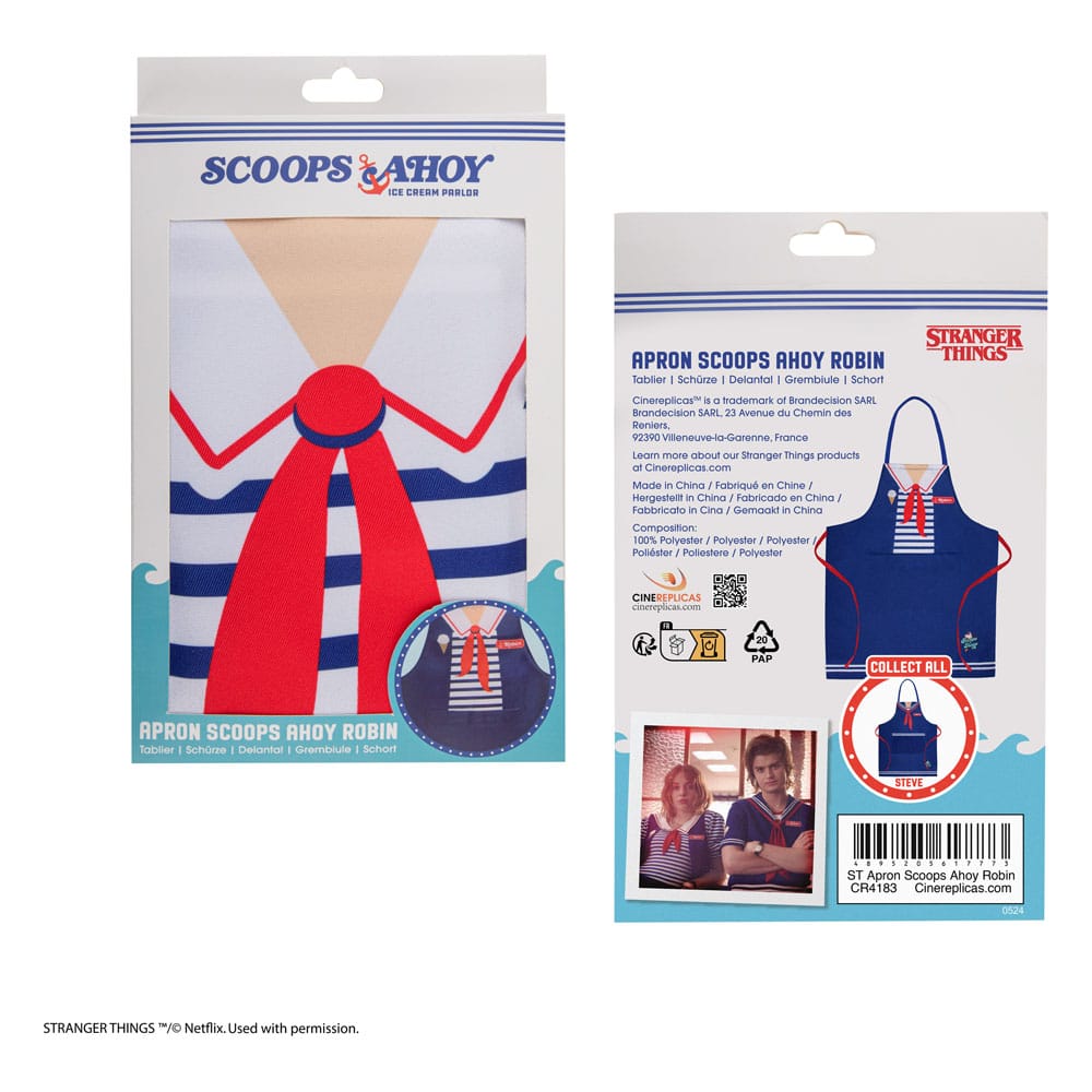 Stranger Things Apron Scoops Ahoy Robin  4895205617773