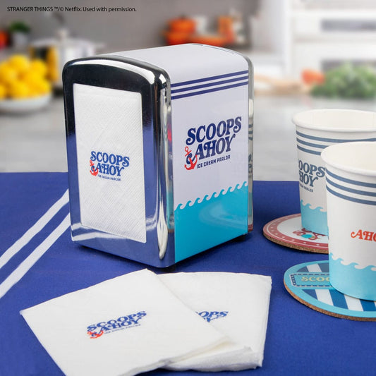 Stranger Things Napkin Dispenser set Scoops Ahoy 4895205617698