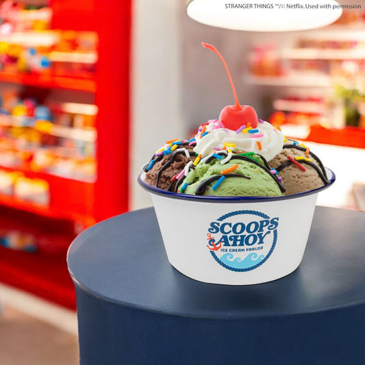 Stranger Things Ice Cream Bowl with Sailor Hat Scoops Ahoy 4895205617704