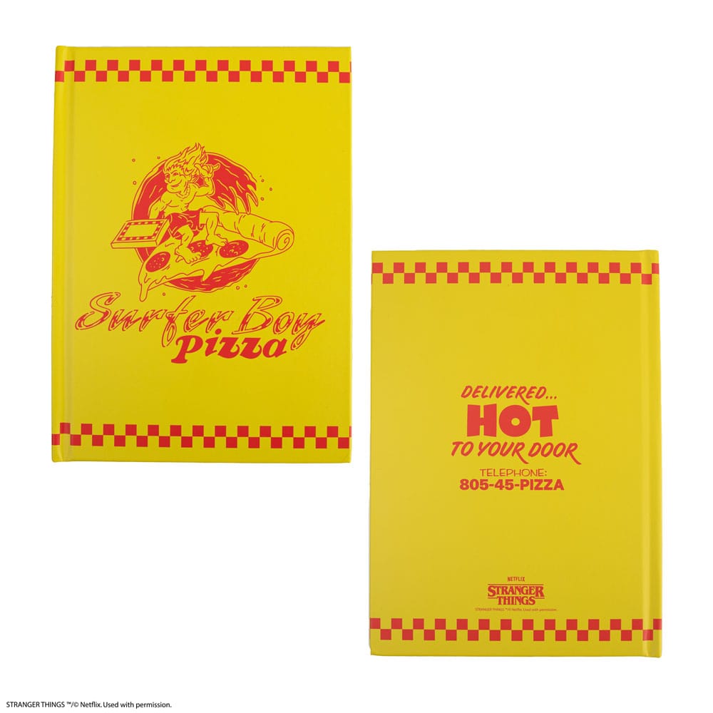 Stranger Things Notebook Surfer Boy Pizza Hardcover  4895205617483