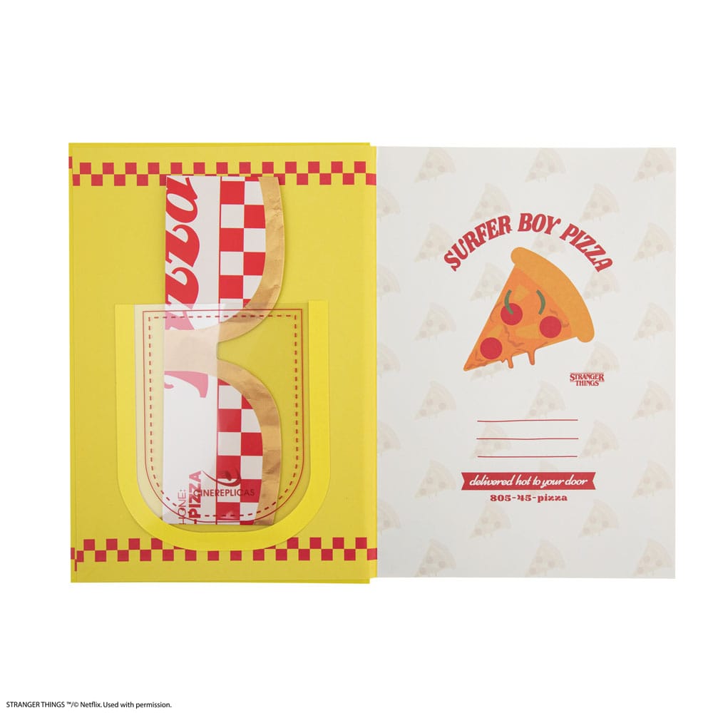 Stranger Things Notebook Surfer Boy Pizza Hardcover  4895205617483