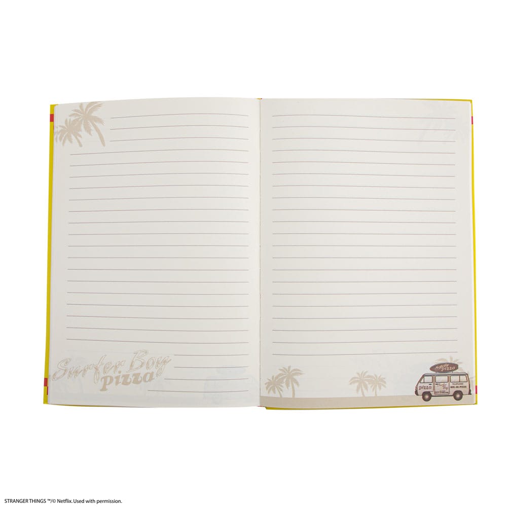 Stranger Things Notebook Surfer Boy Pizza Hardcover  4895205617483