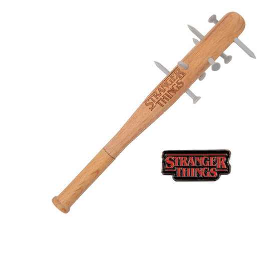 Stranger Things Spiked Bat Pen & Stranger Things Pin  4895205617520