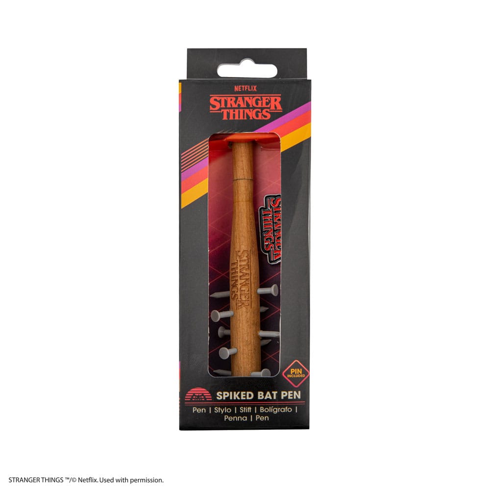 Stranger Things Spiked Bat Pen & Stranger Things Pin  4895205617520