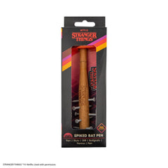 Stranger Things Spiked Bat Pen & Stranger Things Pin  4895205617520