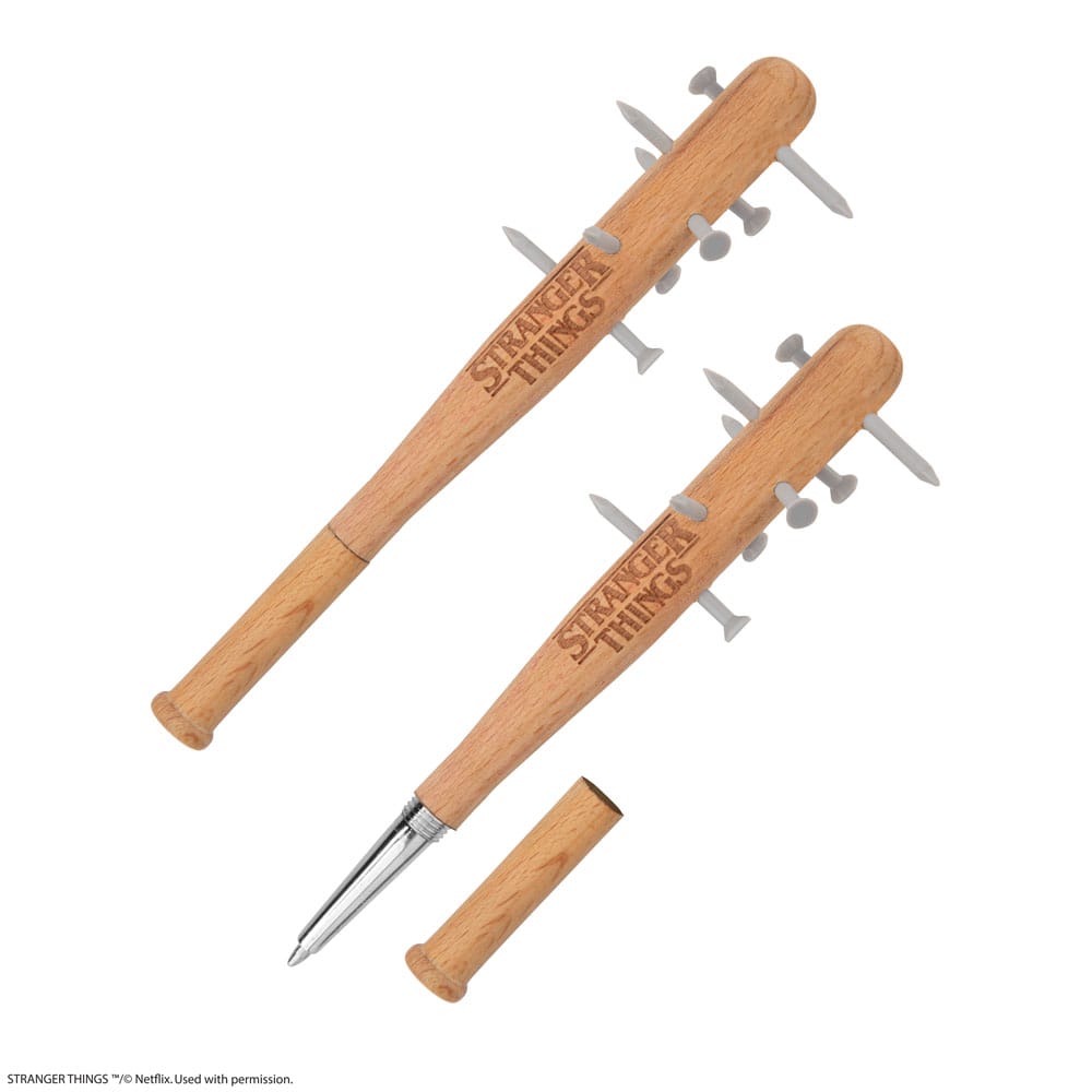 Stranger Things Spiked Bat Pen & Stranger Things Pin  4895205617520
