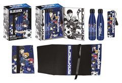 Bluelock Steel Bottle, Sticker, Book Cover Gift Set Blue 5904209613342
