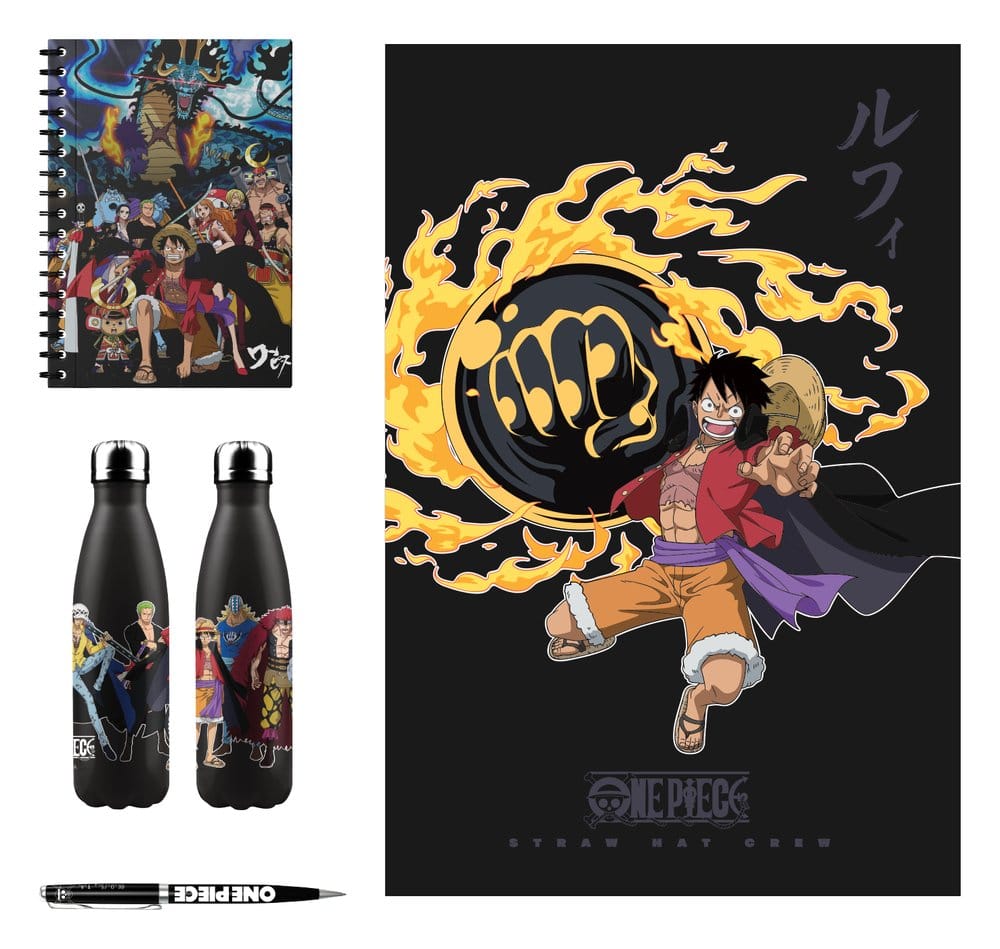 One Piece Aluminum Bottle, Notebook, Blanket, Pen Gift Set 5904209613687