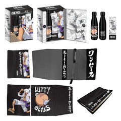 One Piece Steel Bottle, Sticker, Book Cover Gift Set Luffy Gears 5904209613267