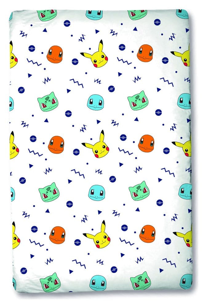Pokémon Fitted Sheet Head 90 x 200 cm 5904209625048