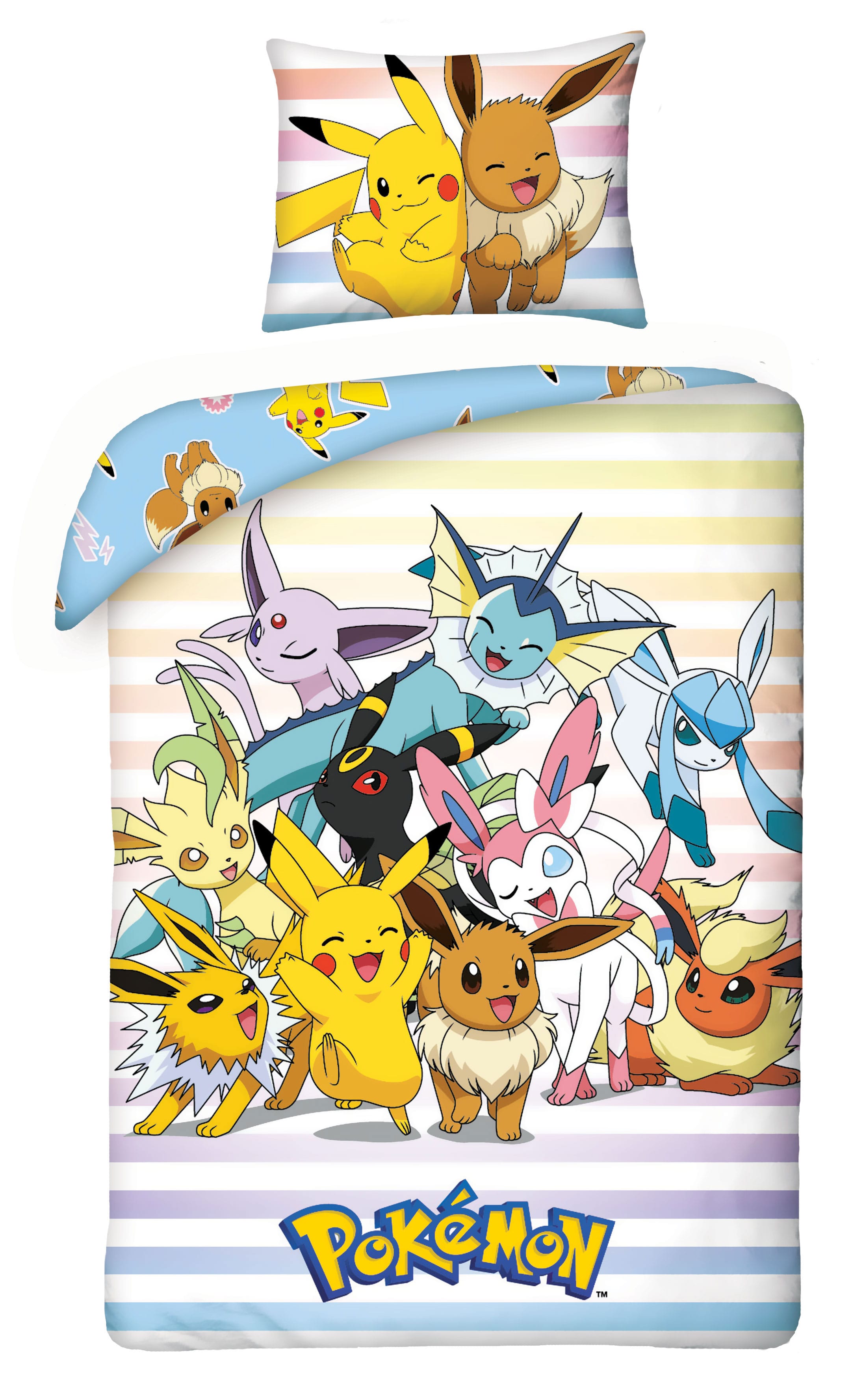 Pokémon Duvet Set Pikachu, Eevee & Friends 140 x 200 cm / 70 x 90 cm 5904209607051