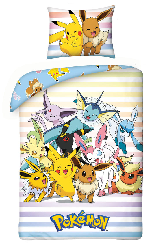 Pokémon Duvet Set Pikachu, Eevee & Friends 140 x 200 cm / 70 x 90 cm 5904209607051