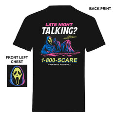 Scream T-Shirt Ghost Face Late Night Talking  Size S 5055917648062