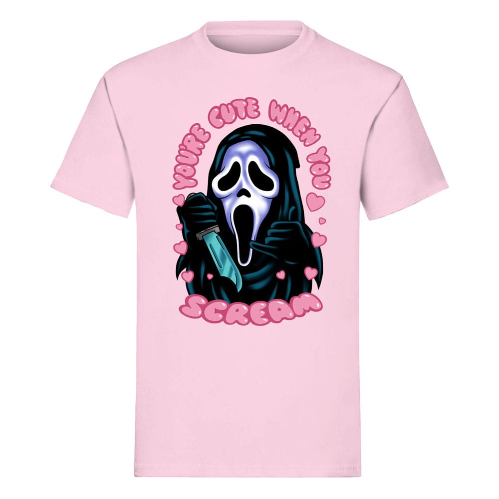 Scream T-Shirt Ghost Face You're Cute when you Scream Size S 5055917649595