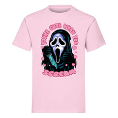 Scream T-Shirt Ghost Face You're Cute when you Scream Size S 5055917649595