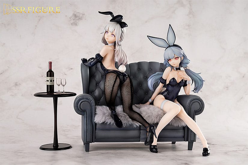 Original Character SSR PVC Statuen 1/7 Yi Ren Guan - House of Unhumans Jin Hua: Bunny Ver. + Qiao Er Combinatorial 23 cm 4580416926621