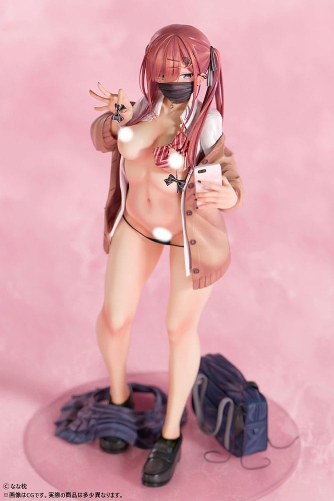 Original Character Statue 1/5 Red-Haired Gyaru-Chan Mask Ver.  Illustration by Nanamakura 29 cm 4589607799723