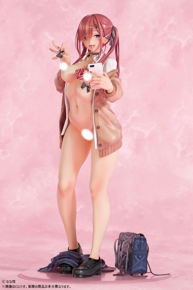 Original Character Statue 1/5 Red-Haired Gyaru-Chan Bare Face Ver. Illustration by Nanamakura 29 cm 4589607799730