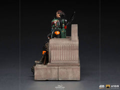 Star Wars The Mandalorian Deluxe Art Scale Statue 1/10 Boba Fett & Fennec on Throne 23 cm 0609963128105