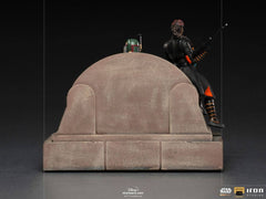 Star Wars The Mandalorian Deluxe Art Scale Statue 1/10 Boba Fett & Fennec on Throne 23 cm 0609963128105