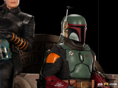 Star Wars The Mandalorian Deluxe Art Scale Statue 1/10 Boba Fett & Fennec on Throne 23 cm 0609963128105