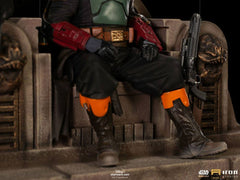 Star Wars The Mandalorian Deluxe Art Scale Statue 1/10 Boba Fett & Fennec on Throne 23 cm 0609963128105