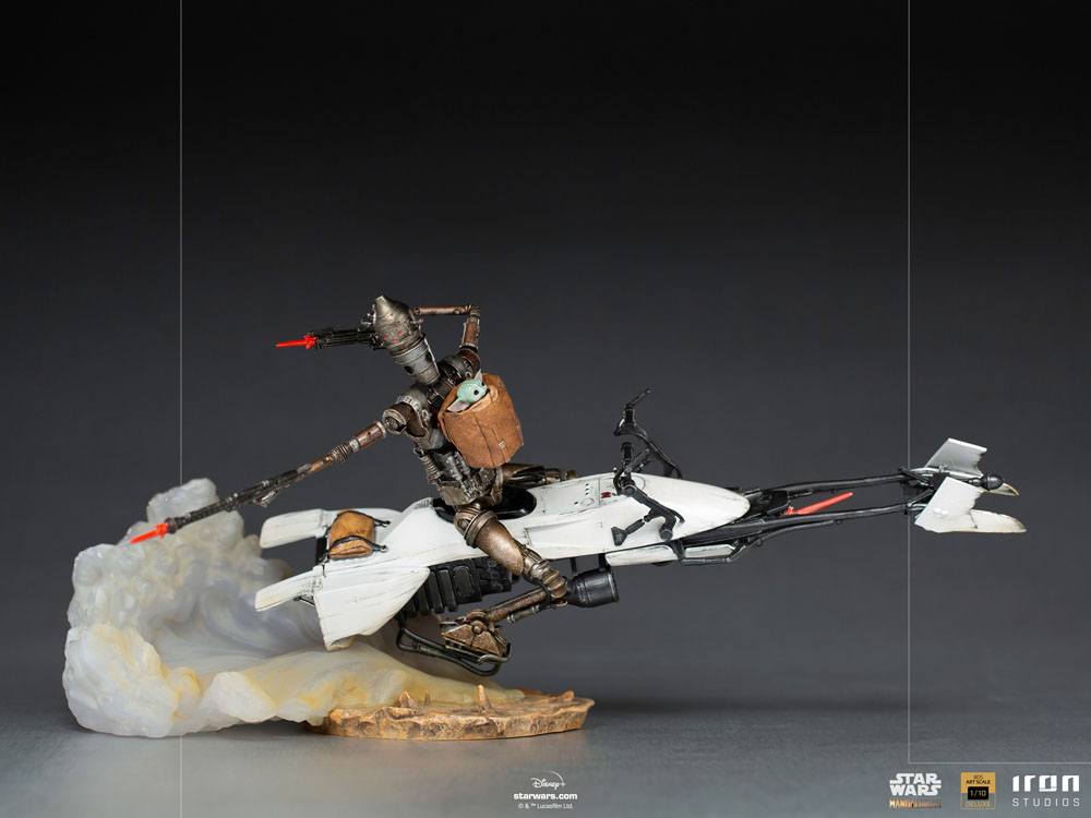 Star Wars The Mandalorian Deluxe Art Scale Statue 1/10 IG-11 & The Child 20 cm 0609963128235