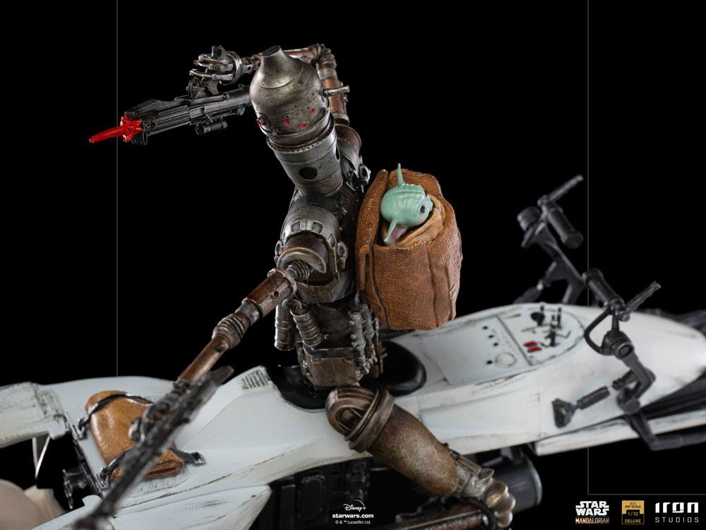 Star Wars The Mandalorian Deluxe Art Scale Statue 1/10 IG-11 & The Child 20 cm 0609963128235