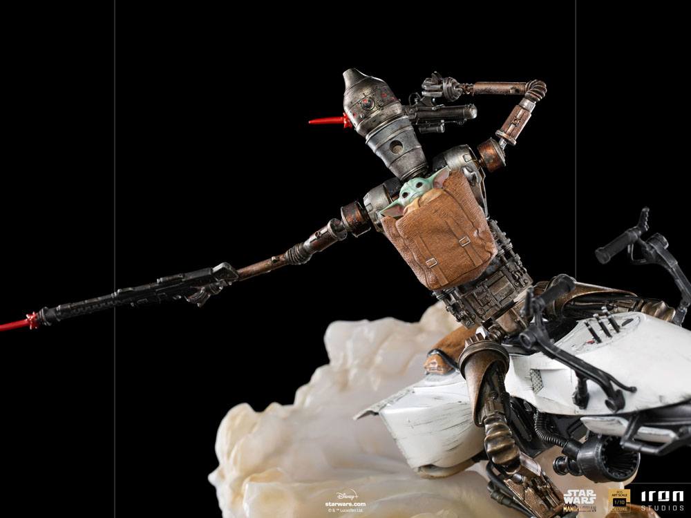 Star Wars The Mandalorian Deluxe Art Scale Statue 1/10 IG-11 & The Child 20 cm 0609963128235