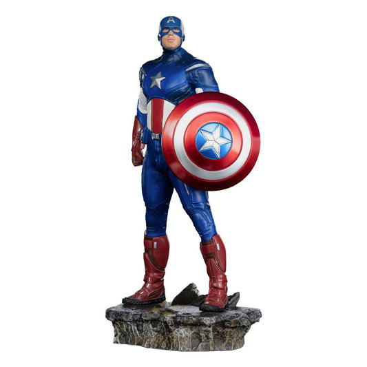 The Infinity Saga BDS Art Scale Statue 1/10 Captain America Battle of NY 23 cm 0609963129638
