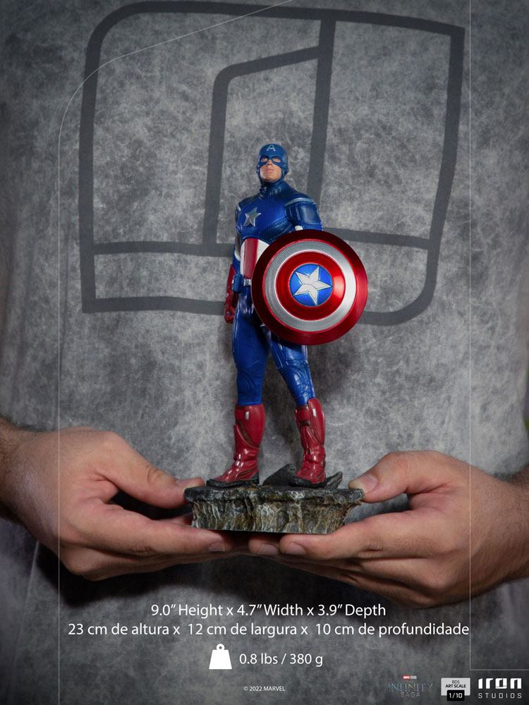 The Infinity Saga BDS Art Scale Statue 1/10 Captain America Battle of NY 23 cm 0609963129638