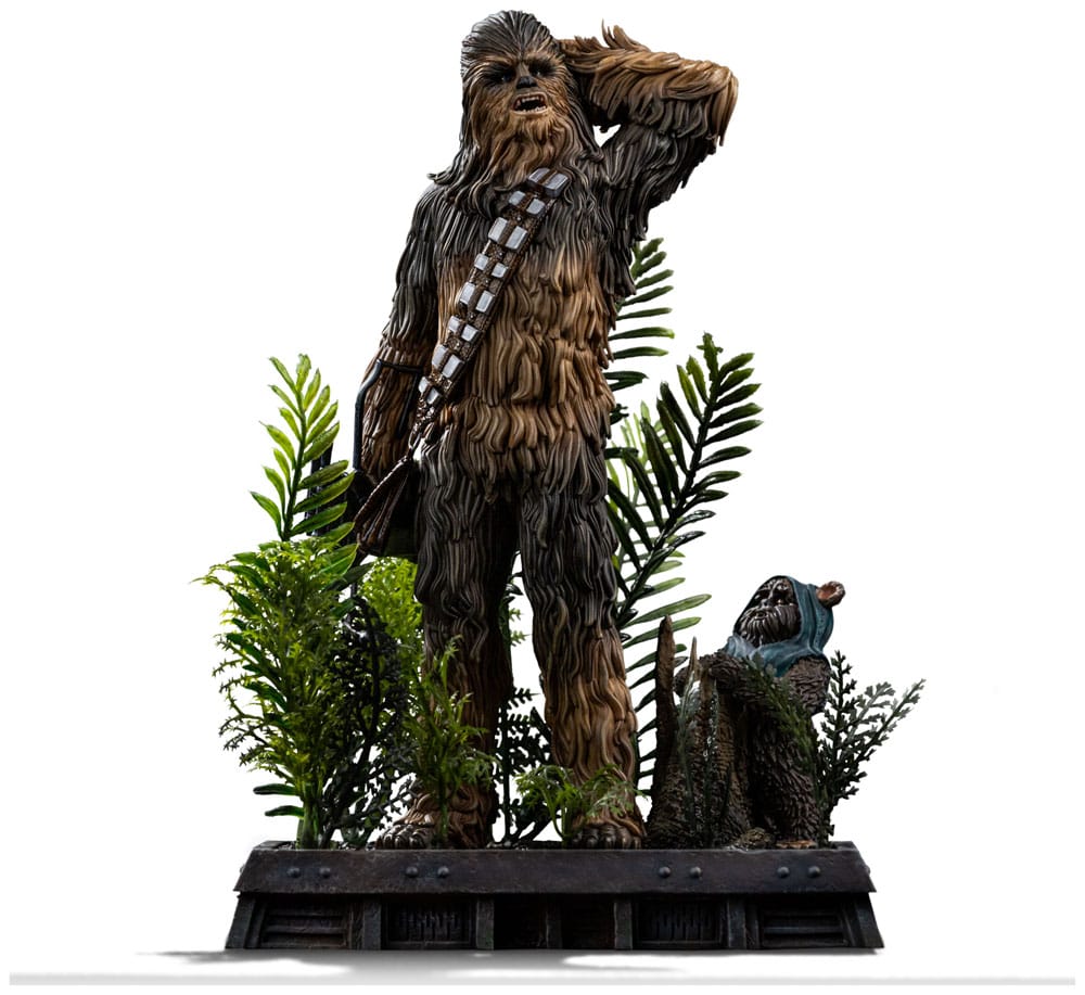 Star Wars Episode VI Art Scale Statue 1/10 Chewbacca and Tokkat 22 cm             0042882334576