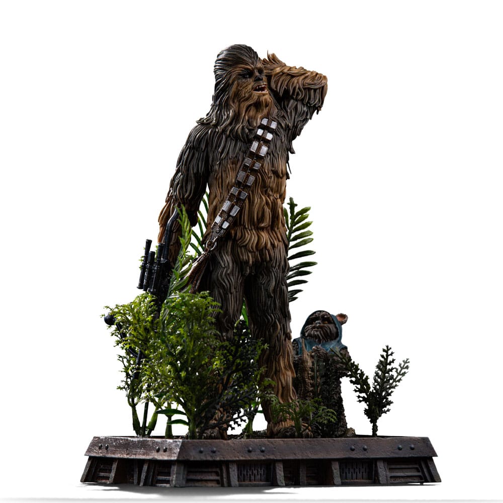 Star Wars Episode VI Art Scale Statue 1/10 Chewbacca and Tokkat 22 cm             0042882334576