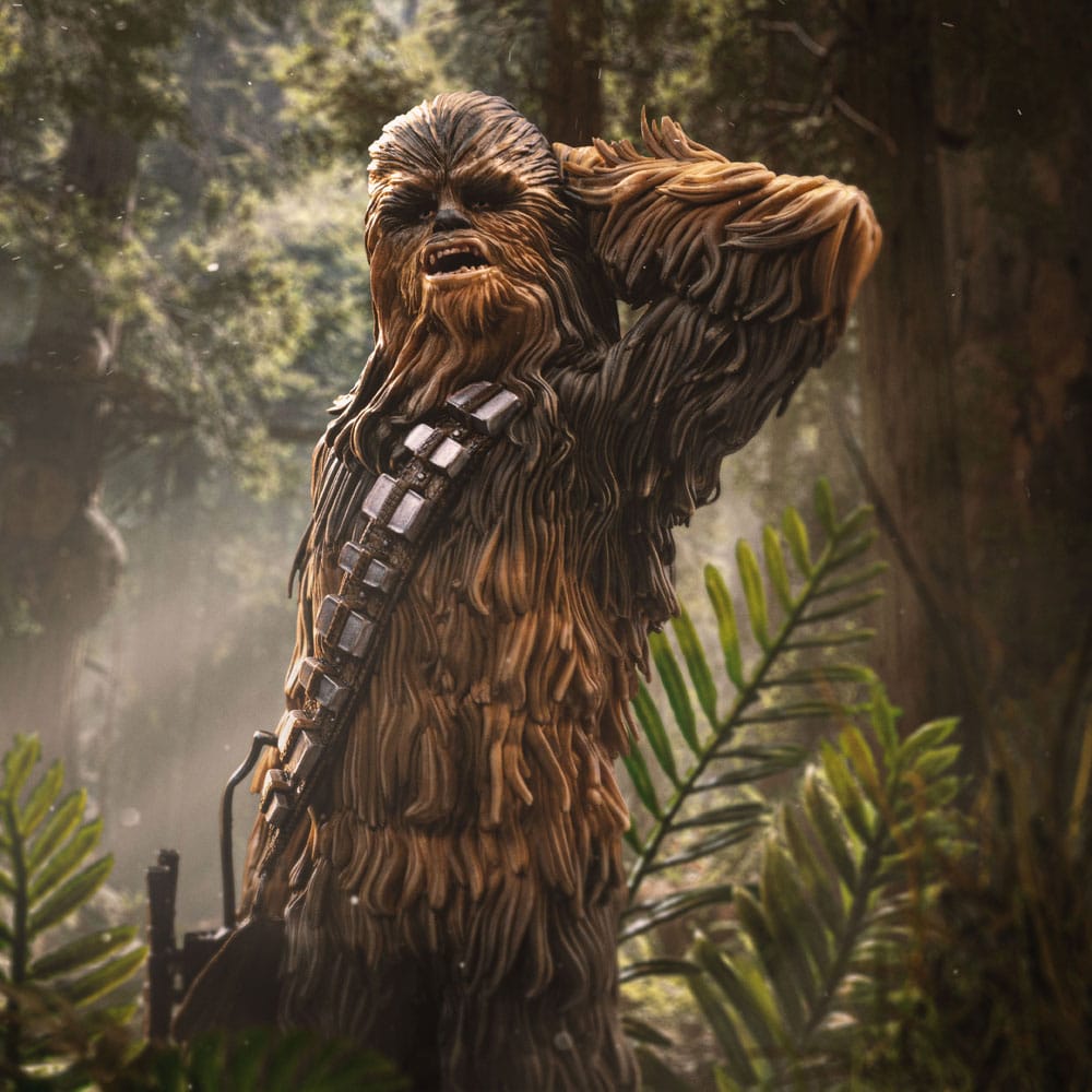 Star Wars Episode VI Art Scale Statue 1/10 Chewbacca and Tokkat 22 cm             0042882334576