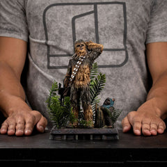 Star Wars Episode VI Art Scale Statue 1/10 Chewbacca and Tokkat 22 cm             0042882334576