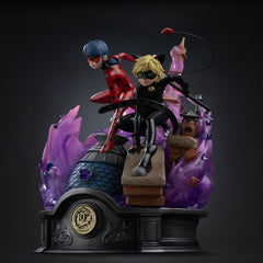 Miraculous Deluxe Art Scale Statue 1/10 Lady Bug and Cat Noir Signed Edition 23 cm 0042882334880