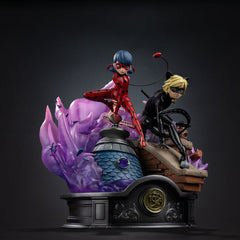 Miraculous Deluxe Art Scale Statue 1/10 Lady Bug and Cat Noir Signed Edition 23 cm 0042882334880