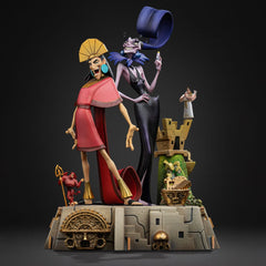 The Emperor's New Groove Deluxe Art Scale Statue 1/10 Kuzko & Yzma 28 cm 0042882335160