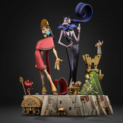The Emperor's New Groove Deluxe Art Scale Statue 1/10 Kuzko & Yzma 28 cm 0042882335160