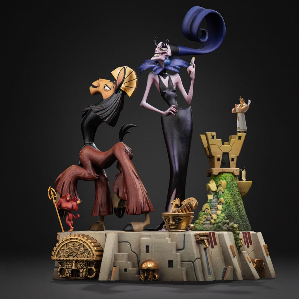 The Emperor's New Groove Deluxe Art Scale Statue 1/10 Kuzko & Yzma 28 cm 0042882335160