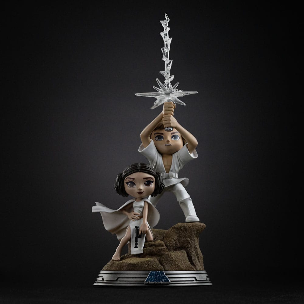Star Wars Mini Co. PVC Figure Luke & Leia 30 cm   0042882335245