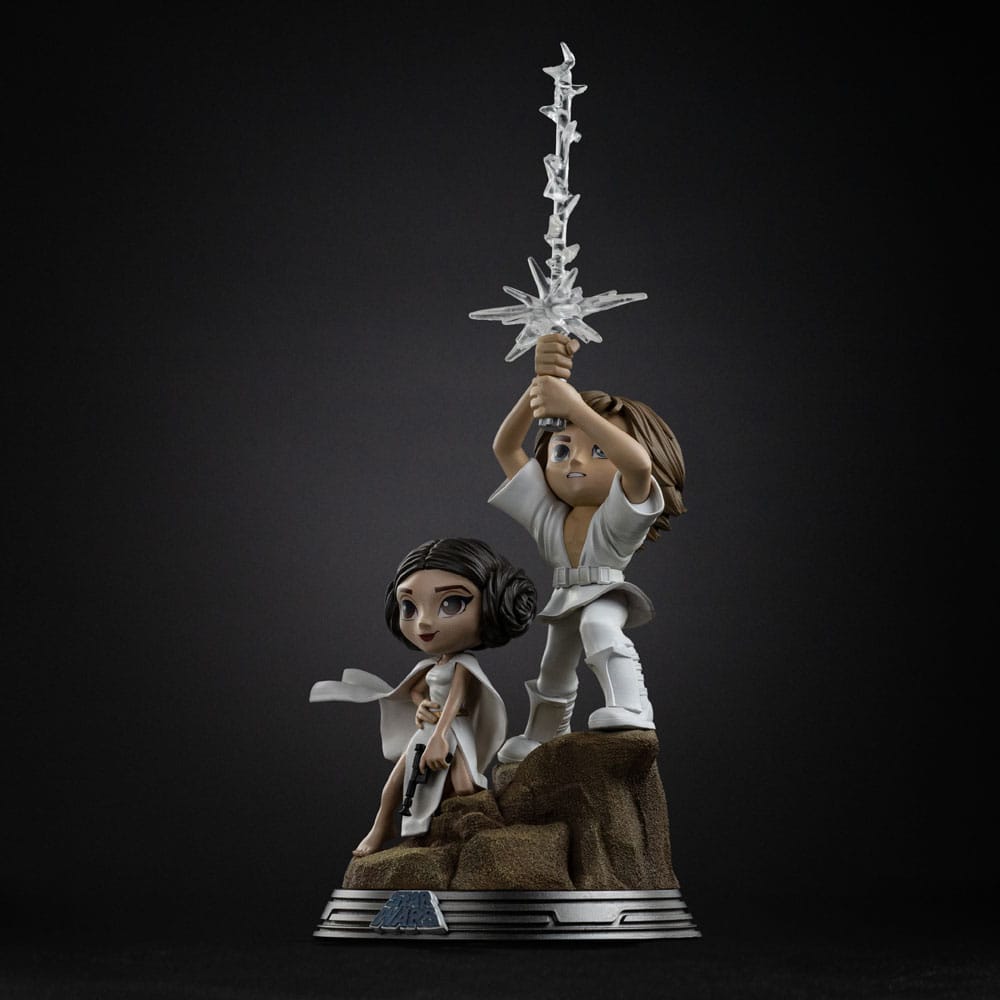 Star Wars Mini Co. PVC Figure Luke & Leia 30 cm   0042882335245