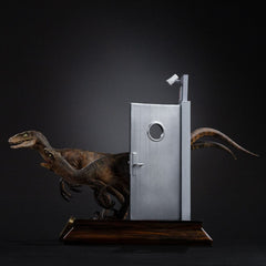 Jurassic Park Art Scale Statue 1/10 Raptors at the Kitchen's Door 28 cm 0042882335269