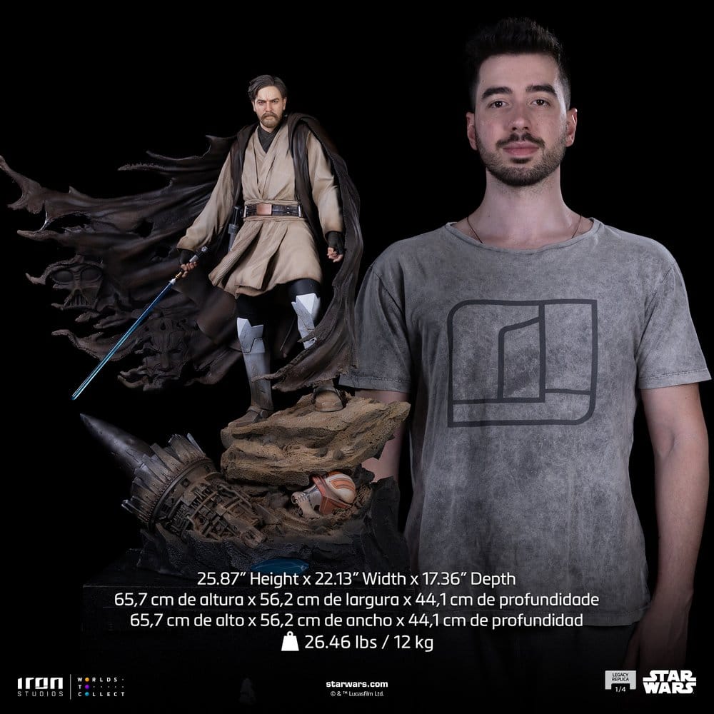 Star Wars Legacy Replica Statue 1/4 Obi-Wan Signatures 66 cm 0042882335290