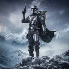 The Mandalorian & Grogu Art Scale Statue 1/10 The Mandalorian and Grogu 25 cm 0042882336655