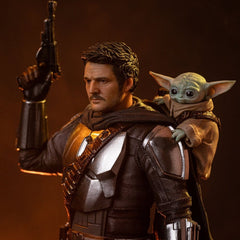 The Mandalorian & Grogu Art Scale Statue 1/10 The Mandalorian and Grogu 25 cm 0042882336655