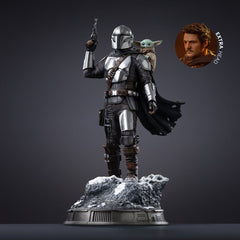 The Mandalorian & Grogu Art Scale Statue 1/10 The Mandalorian and Grogu 25 cm 0042882336655